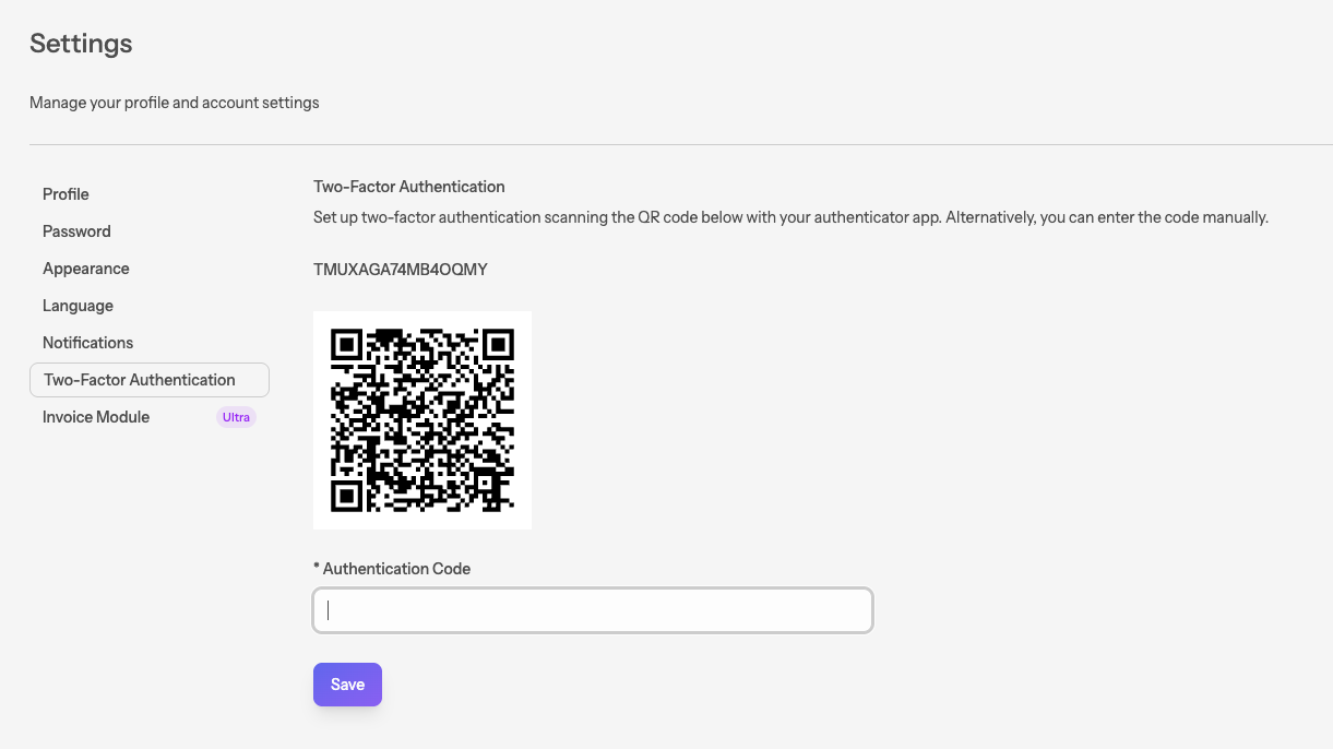 Two-factor authentication