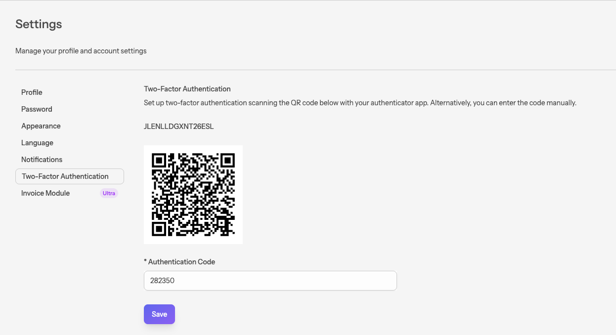 Two-factor authentication