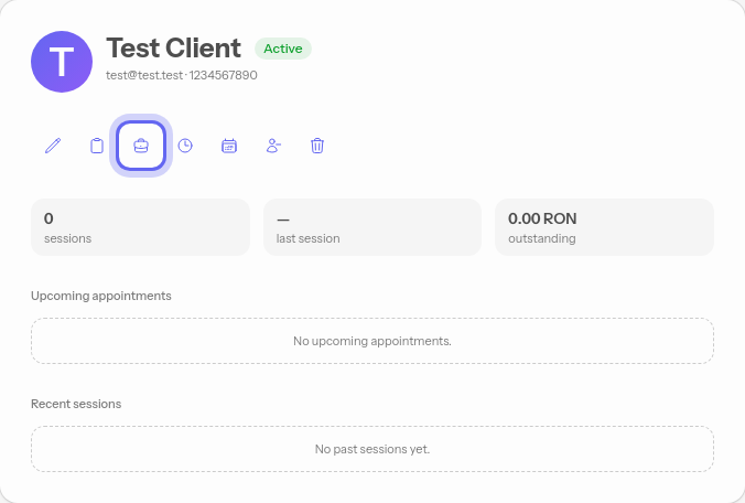 The costs and services button