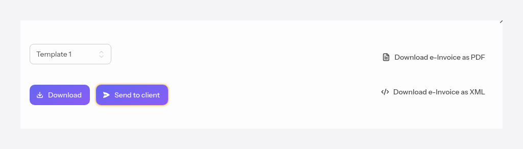 The send-to-client button in the preview